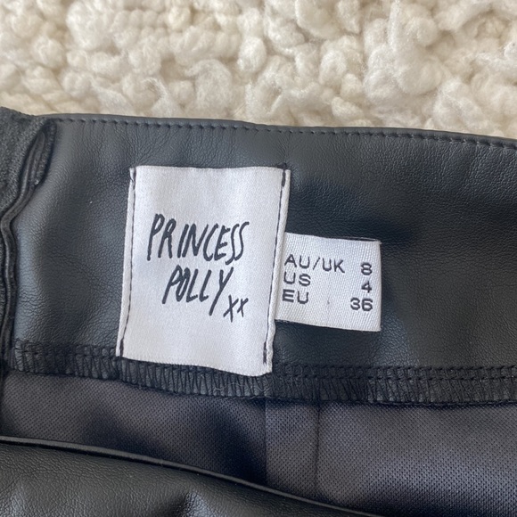 Princess Polly black leather skirt - Picture 4 of 4